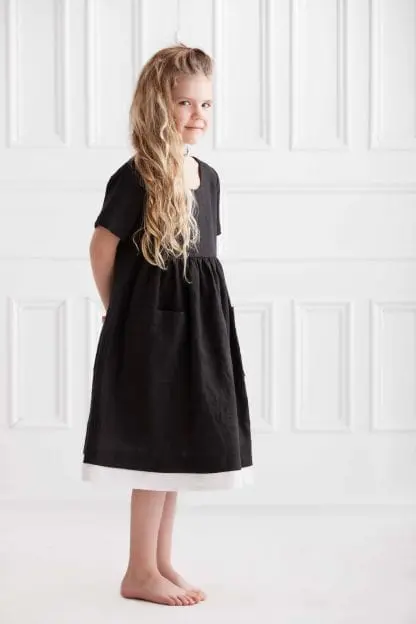 Emma Style Dress | Pure Linen | For Girls - Image 3