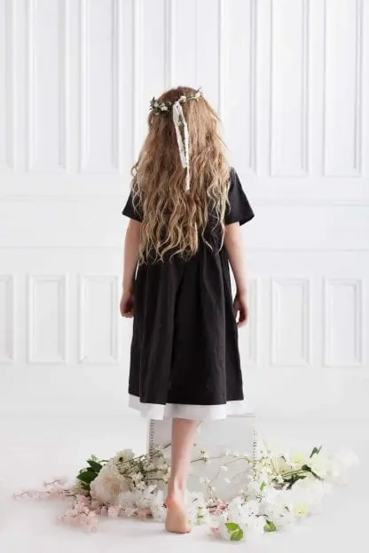 Emma Style Dress | Pure Linen | For Girls - Image 4