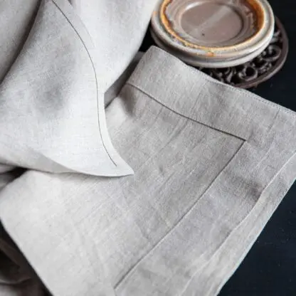 Pure Linen Placemats | Pure Eco Raw Linen and Natural Mix Linen