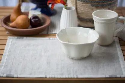 Striped Placemats | Pure Eco Linen - Image 8