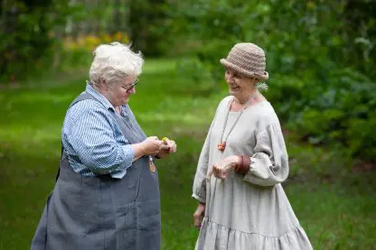 Cross-Back Apron-Tunic Adrianne Style | Pure Eco Linen - Image 9