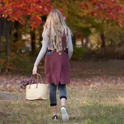 Cross-Back Apron-Tunic Adrianne Style | Pure Eco Linen - Image 13