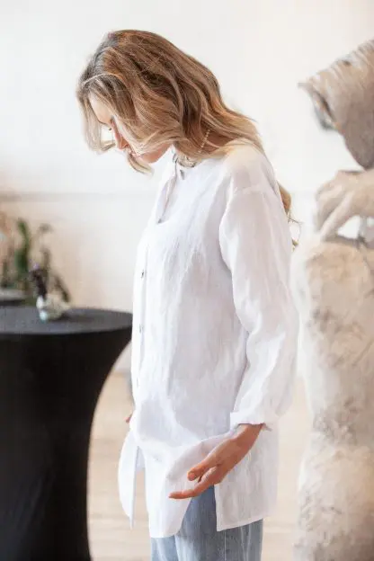 Lauren Shirt | Pure Lightweight Eco Linen - Image 5